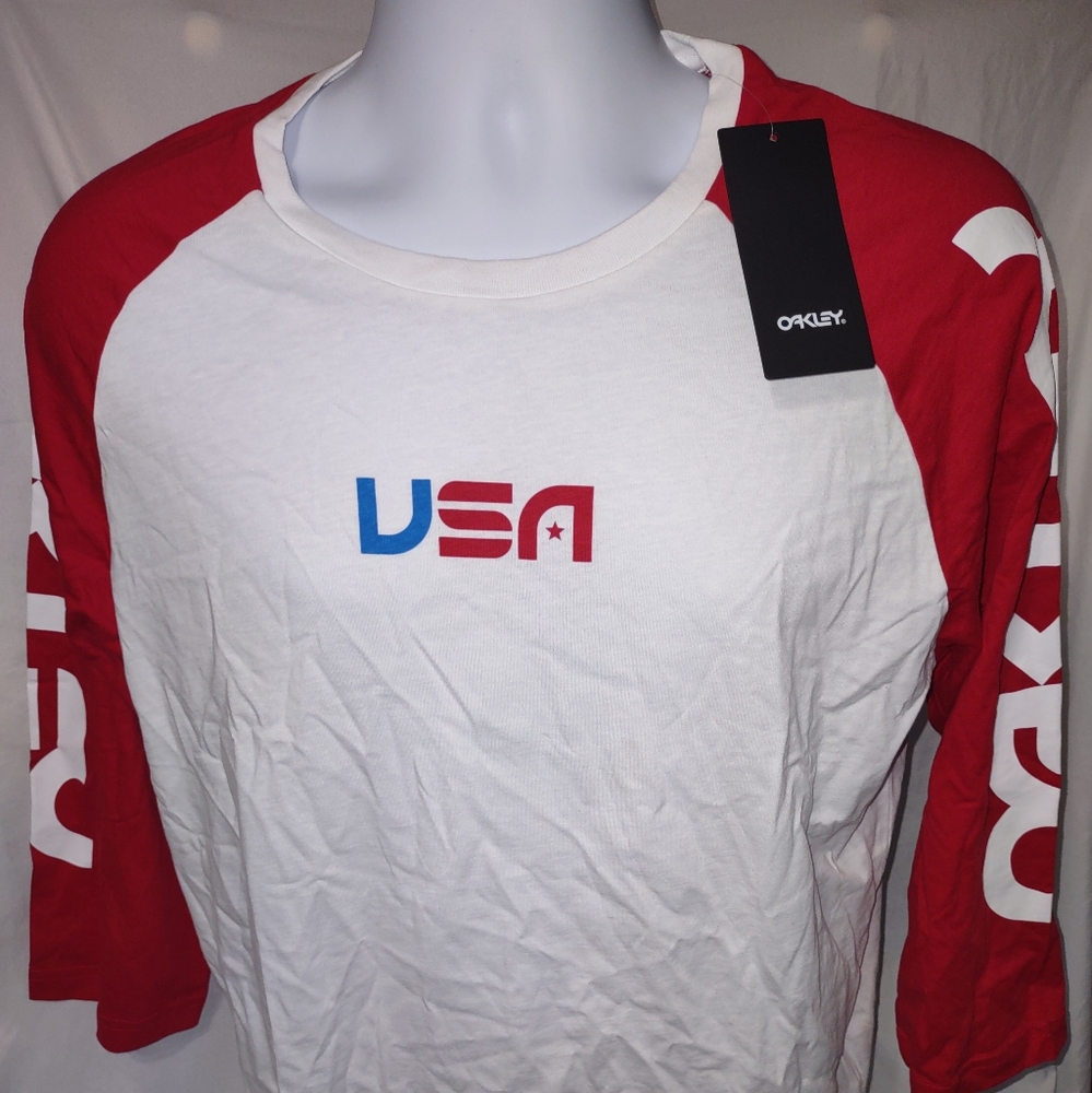 Usa Oakley quarter sleeve tshirt